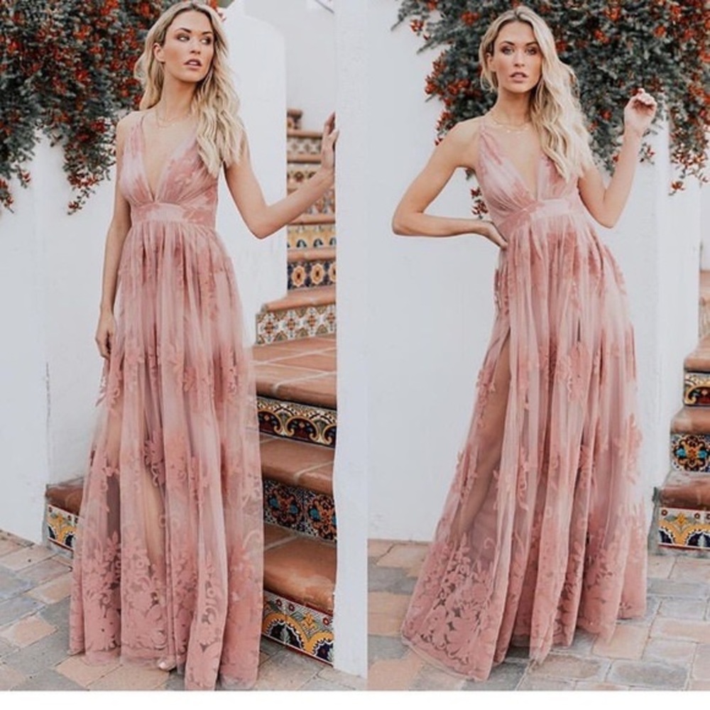 COPY - PROMENADE MAXI DRESS - BLUSH